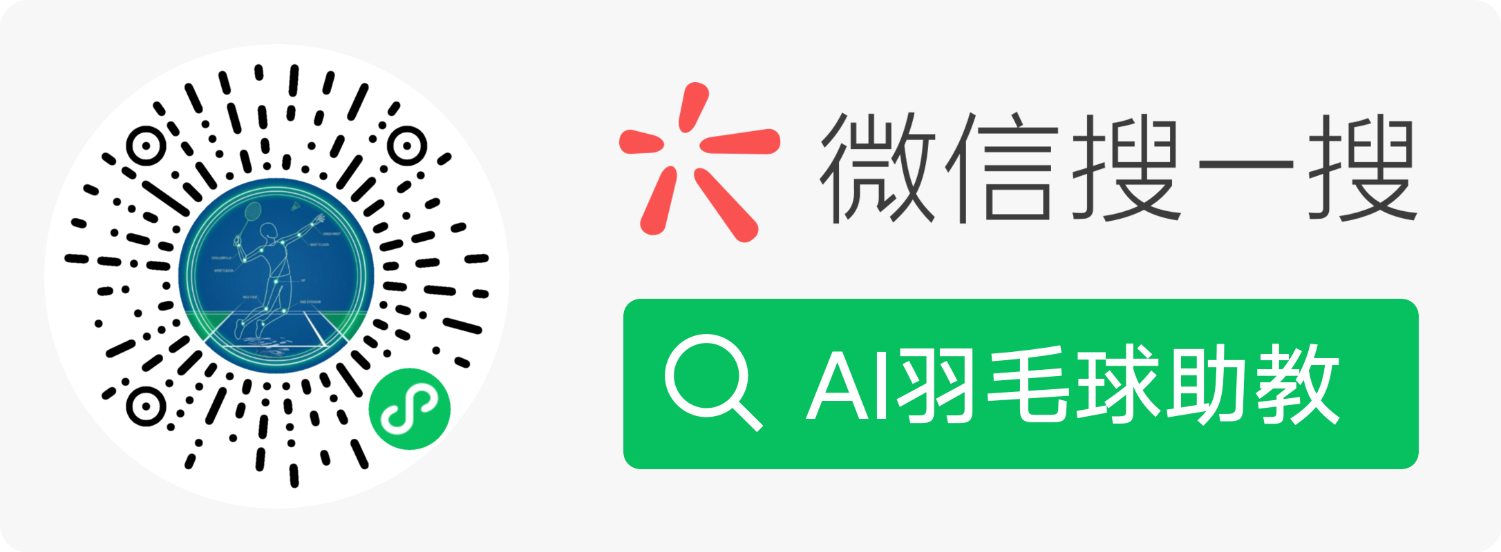 微信搜一搜 AI羽毛球助教